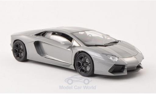 Lamborghini Aventador 1/18 Motormax LP 700-4 grigio modellino in miniatura