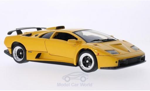 Lamborghini Diablo 1/18 Motormax GT metallico giallo modellino in miniatura