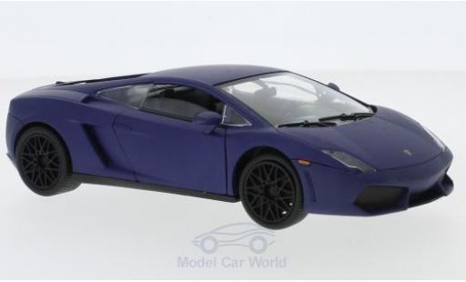 Lamborghini Gallardo 1/24 Motormax LP 560-4 matt-blu 2008 modellino in miniatura