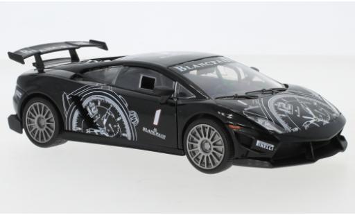 Lamborghini Gallardo LP560-4 1/24 Motormax Super Trofeo nero/Dekor No.1 Blancpain modellino in miniatura