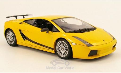 Lamborghini Gallardo Superleggera 1/18 Motormax Superleggera metallico giallo modellino in miniatura