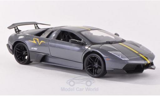Lamborghini Murcielago LP670-4 1/24 Motormax LP670-4 SV metallico grigio/matt-nero modellino in miniatura