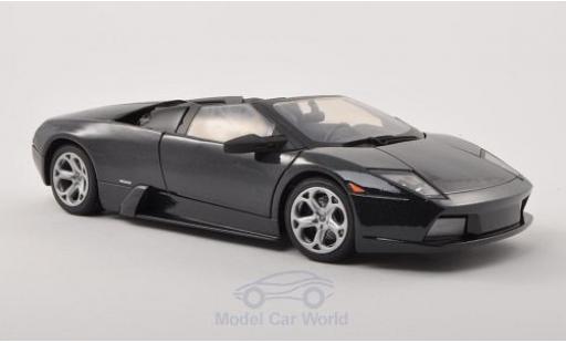 Lamborghini Murcielago 1/18 Motormax metallico nero modellino in miniatura