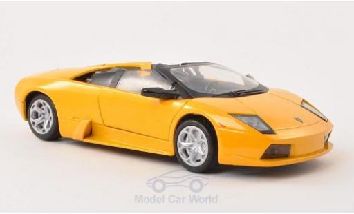 Lamborghini Murcielago Roadster 1/24 Motormax Roadster metallico giallo modellino in miniatura
