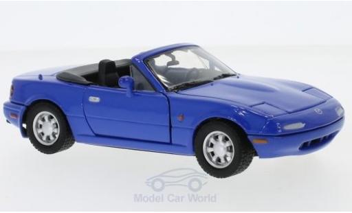 Mazda MX 1/24 Motormax -5 Miata blu modellino in miniatura