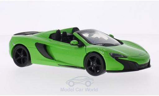 McLaren 650 1/24 Motormax S Spider metallico verde modellino in miniatura
