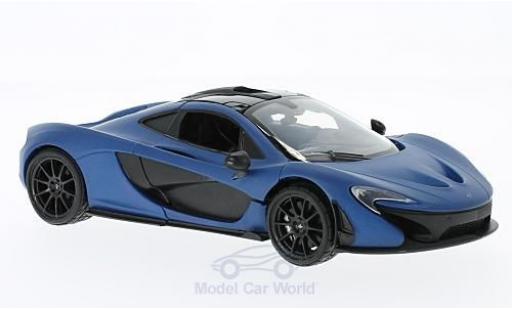 McLaren P1 1/24 Motormax matt-blu ohne Vitrine modellino in miniatura