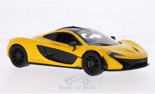 McLaren P1 1/24 Motormax metallico giallo/nero modellino in miniatura
