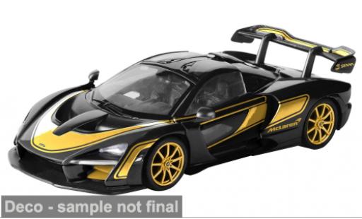 McLaren Senna 1/24 Motormax schwarz/gold 1:24 modellino in miniatura