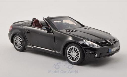 Mercedes Classe SLK 1/24 Motormax SLK 55 AMG (R171) nero modellino in miniatura