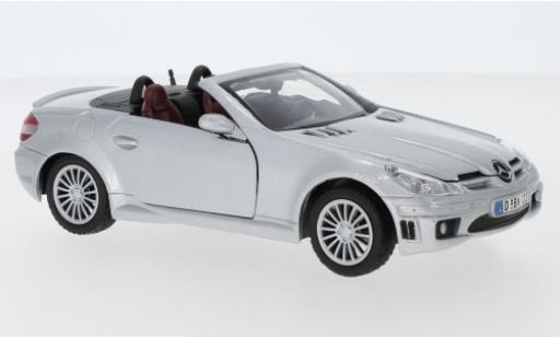 Mercedes Classe SLK 1/24 Motormax SLK 55 AMG (R171) grigio modellino in miniatura