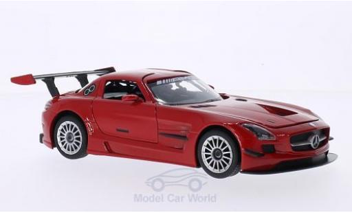 Mercedes SLS 1/24 Motormax AMG GT3 rosso modellino in miniatura