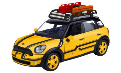 Mini Cooper 1/24 Motormax S All4 Countryman metallico giallo/nero avec Rack de toit modellino in miniatura