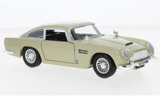 Aston Martin DB5 1/24 Motormax metallise beige RHD modellino in miniatura