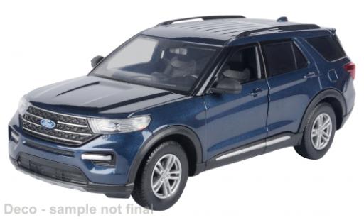 Ford Explorer 1/24 Motormax XLT blu 2022 modellino in miniatura
