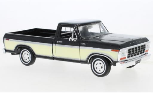 Ford F-1 1/24 Motormax 50 Custom nero/beige 1979 modellino in miniatura