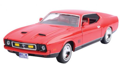 Ford Mustang 1/24 Motormax Mach 1 rosso 1971 modellino in miniatura