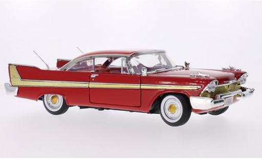 Plymouth Fury 1/18 Motormax rosso 1958 modellino in miniatura
