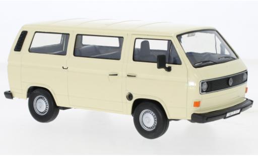 Volkswagen T3 1/24 Motormax Bus beige modellino in miniatura