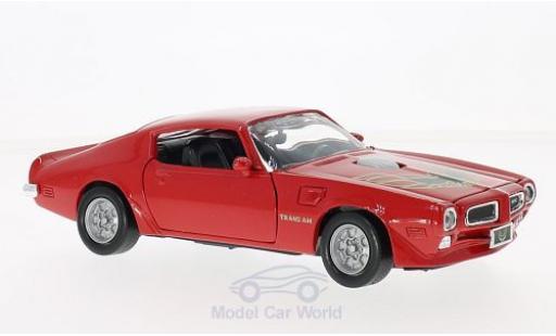 Pontiac Firebird 1973 1/24 Motormax Trans Am rosso/Dekor 1973 modellino in miniatura