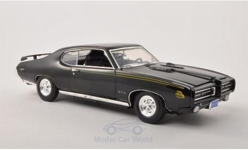 Pontiac GTO 1/18 Motormax Judge nero 1969 ohne Vitrine modellino in miniatura