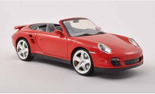 Porsche 997 Turbo 1/18 Motormax 911 () Turbo Cabriolet rosso modellino in miniatura