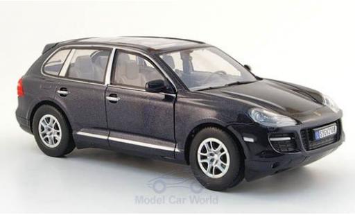 Porsche Cayenne 1/24 Motormax metallico nero ohne Vitrine modellino in miniatura