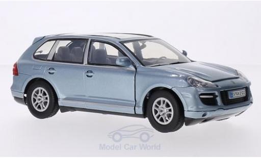 Porsche Cayenne Turbo 1/24 Motormax Turbo metallico blu modellino in miniatura