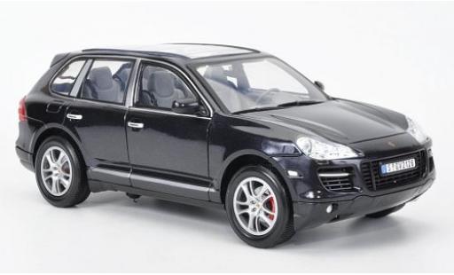 Porsche Cayenne Turbo 1/18 Motormax Turbo metallico nero modellino in miniatura