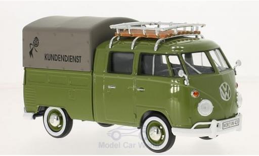 Volkswagen T1 A 1/24 Motormax Kundendienst Pick Up mit Dachgepäckträger modellino in miniatura