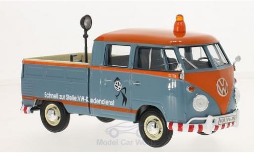 Volkswagen T1 A 1/24 Motormax Kundendienst Pick Up mit Ladegut modellino in miniatura