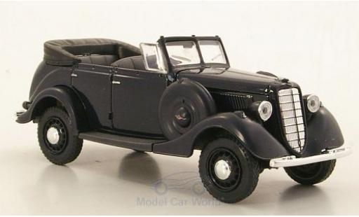 Gaz 61-40 1/43 Nash Avtoprom GAZ nero geöffnetes Verdeck modellino in miniatura