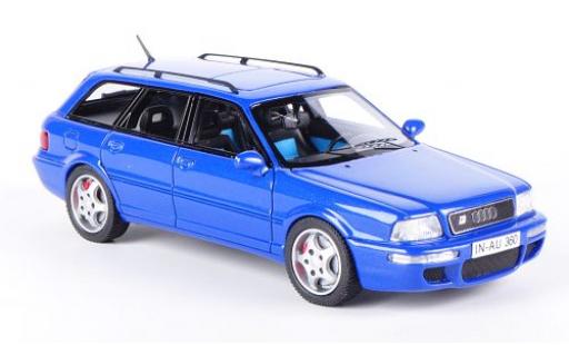 Audi RS2 1/43 Neo metallico blu modellino in miniatura
