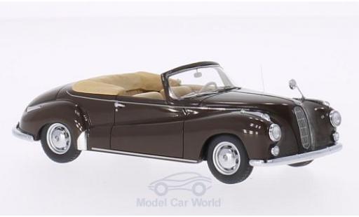 Bmw 502 1/43 Neo Cabriolet Autenrieth marroneee 1956 modellino in miniatura