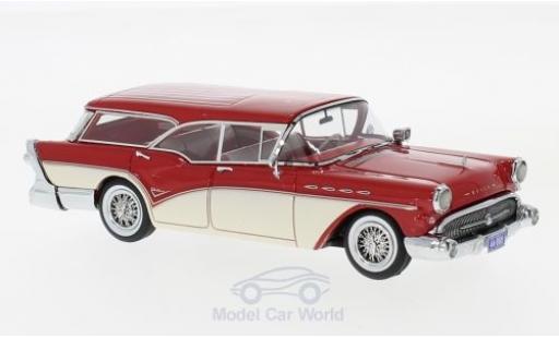 Buick Century 1/43 Neo Caballero Estate Wagon rosso/beige 1957 modellino in miniatura
