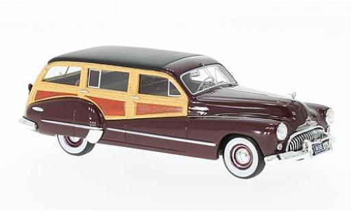 Buick Roadmaster 1/43 Neo 79 Estate Wagon rosso/Holzoptik 1947 modellino in miniatura