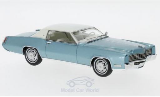 Cadillac Eldorado 1/43 Neo Coupe metallico türkis/bianco 1967 modellino in miniatura