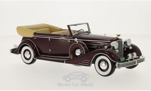 Cadillac Fleetwood 1/24 Neo Allweather Phaeton rosso 1933 modellino in miniatura