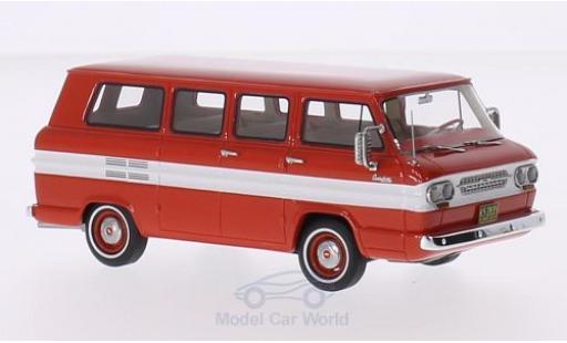 Chevrolet Corvair 1/43 Neo Window Van rosso/bianco 1963 modellino in miniatura