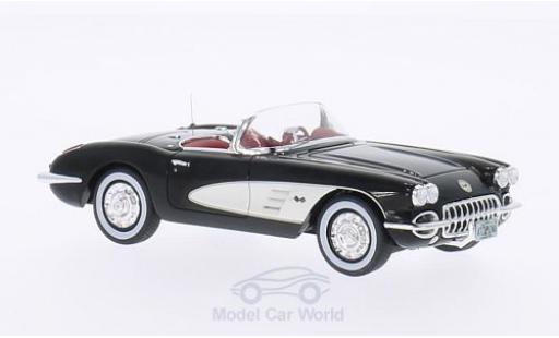 Chevrolet Corvette 1/43 Neo C1 nero/bianco 1959 modellino in miniatura