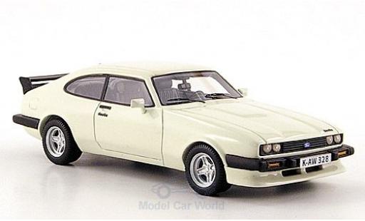 Ford Capri 1/43 Neo MK III Turbo bianco 1981 modellino in miniatura