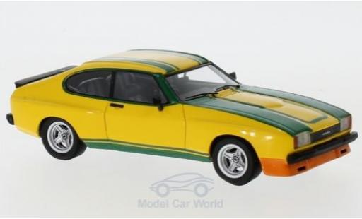 Ford Capri 1/43 Neo MKII 3.0S X-Pack giallo/verde 1976 modellino in miniatura