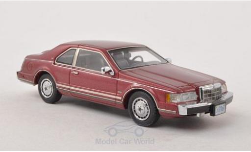 Lincoln Continental 1/43 Neo Mark VII LSC metallico rosso 1984 modellino in miniatura