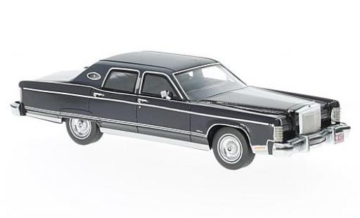 Lincoln Continental 1/43 Neo Town Car metallico blu 1977 modellino in miniatura