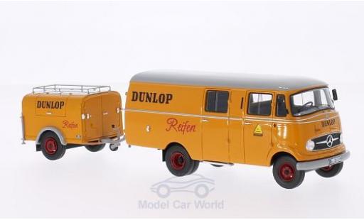 Mercedes L319 1/43 Neo Dunlop 1961 mit Ein-Achs-Anhänger ohne Vitrine modellino in miniatura