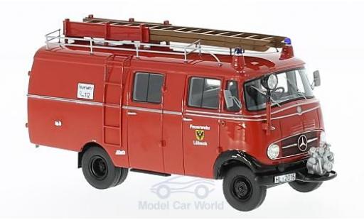 Mercedes L319 1/43 Neo Feuerwehr Lübeck 1961 Kastenwagen modellino in miniatura