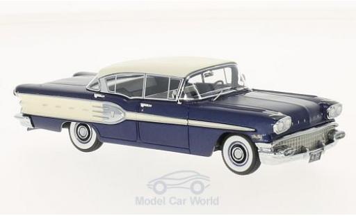 Pontiac Star Chief 1/43 Neo 4-Door Sedan metallico blu/bianco 1958 modellino in miniatura