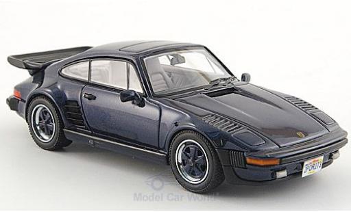 Porsche 930 Turbo 1/43 Neo Turbo SE Flatnose metallico blu 1987 modellino in miniatura