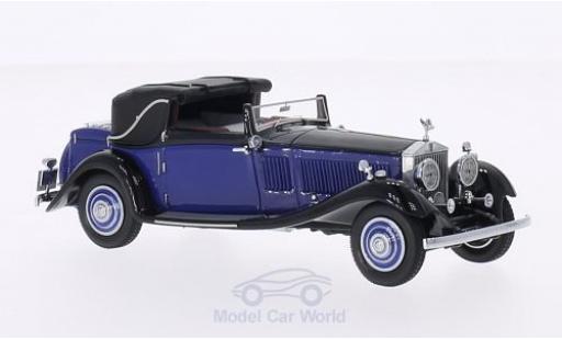 Rolls Royce Phantom 1/43 Neo II Continental DHC Gurney Nutting blu/nero RHD modellino in miniatura