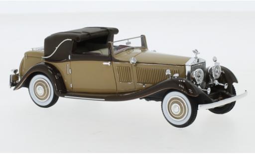 Rolls Royce Phantom 1/43 Neo II Continental DHC Gurney Nutting marroneee/marroneee RHD 1934 modellino in miniatura